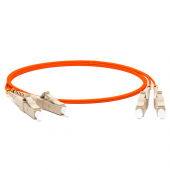 Патч-корд волоконно-оптический (шнур) MM 62.5/125, LC-LC, 2.0 мм, duplex, LSZH, 2 м