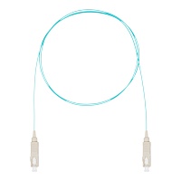 Шнур оптический монтажный (пигтейл), SC-SC, OM3, нг(А)-HF, бирюзовый, 3,0 м