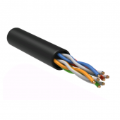 Витая пара U/UTP 5E 24AWG 4PR LDPE 1м черн. 305м РФ GENERICA