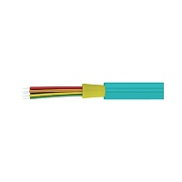 Волоконно-оптический внутриобъектовый кабель Distribution, плотный буфер, MM 50/125 OM3, 2В, LSZH нг(А)-HF, цвет голубой (АКВА)