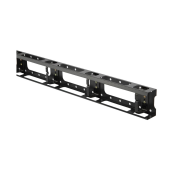 Металлический вертикальный кабельный организатор с крышкой 32U, для шкафов TTC, TTC2, TSA, TSC шириной 800 мм, черный (RAL 9004) (1 шт.)