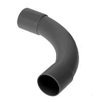 Соединитель угловой черный д32 (5шт/125шт уп/кор) Промрукав