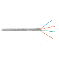 Кабель NIKOMAX U/UTP 4 пары, Кат.5e (Класс D), тест по ISO/IEC, 100МГц, одножильный, BC (чистая медь), 24AWG (0,51мм), поливинилхлорид, внутренний, се