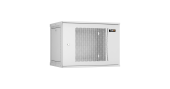 Настенный разборный шкаф TLK 19", 9U, перфорированная дверь, Ш600хВ436хГ450мм, 1 пара монтажных направляющих, серый