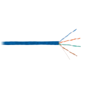 Кабель NIKOMAX U/UTP 4 пары, Кат.5e (Класс D), тест по ISO/IEC, 100МГц, одножильный, BC (чистая медь), 24AWG (0,51мм), полимерный материал нг(А)-HF, в