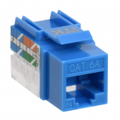 ITK Модуль Keystone Jack кат.6A UTP 110 IDC 90град синий