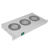 Вентиляторный модуль , 3 вентилятора с термореле без шнура питания ВМ-3-19"-Т ССД