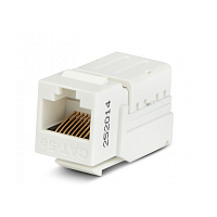 Вставка Keystone Jack RJ-45(8P8C), категория 5e, 110 IDC, заделка с помощью NE-TOOL, белая