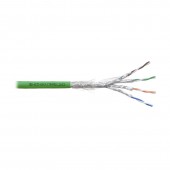Кабель Премиум S/FTP, 4 пары, Кат.6A (Класс EA), 900 МГц, AWG 23, внутренний, нг(А)-LSLTx, цвет зеленый, катушка 305 м