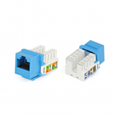 Вставка Keystone Jack RJ-45(8P8C), категория 5e, Dual IDC, синяя