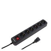 Сетевой фильтр Ippon BK112 1.8м (6 розеток) черный (коробка)