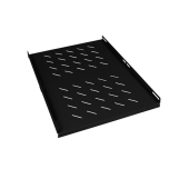 Полка 19" перфорированная глубиной 900 мм для напольных шкафов глубиной 1200 мм, цвет черный (RAL 9004)