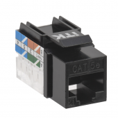 ITK Модуль Keystone Jack кат.5E UTP 110 IDC 90град чёрный