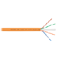 Кабель NIKOMAX U/UTP 4 пары, Кат.6a (Класс Eа), тест по ISO/IEC, 500МГц, одножильный, BC (чистая медь), 23AWG (0,57мм), полимерный материал нг(А)-HF, 