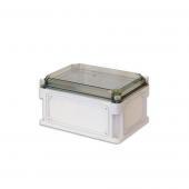 Корпус IP67,300х150х160 (выс.крышки 35),стнк.выбв.флнц.,прозр.крыш.