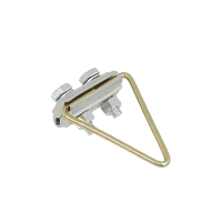 Зажим поддерживающий, для кабеля типа "8", диаметр несущего элемента в оболочке  от 4 до 8 мм, максимальная рабочая нагрузка 2 кН