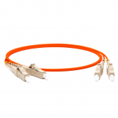 Патч-корд волоконно-оптический (шнур) MM 50/125, LC-LC, 2.0 мм, duplex, LSZH, 1 м
