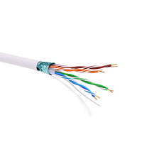 Информационный кабель экранированный F/UTP 4х2 CAT5E, PVC, белый