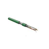 Кабель интерфейса KNX/EIB, 4х20 AWG, однопроволочные жилы (solid), F/UTP, LSZH, зеленый