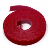 Лента (липучка) в рулоне, ширина 16 мм, длина 5 м, красная