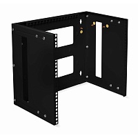 Кронштейн настенный 19" 9U, цвет черный