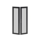 Дверь перфорированная двухстворчатая для IT-CQE 1200 x 600 RAL9005