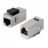 Проходной адаптер формата Keystone, RJ45-RJ45 (8p8c), категория 5е, экранированный