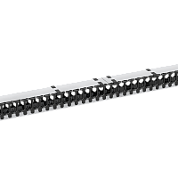 Органайзер кабельный вертикальный, 47U, для шкафов серий TFR-R, TFI-R и TFA, Ш97хГ110мм, металлический, с пластиковыми пальцами, с крепежом, цвет серы