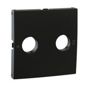 Лицевая панель для розетки 2к+з, черный (90631 TPM)