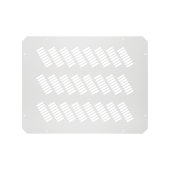 Заглушка проема вентиляторного блока TLK, перфорированная, 490х380х1мм, серая