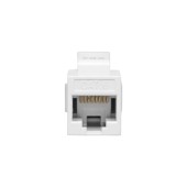 Адаптер проходной TERACOM PRO Cat.6 неэкранированный RJ45-RJ45 тип Keystone белый