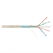 Кабель NIKOMAX F/UTP 4 пары, Кат.6 (Класс E), тест по ISO/IEC, 250МГц, одножильный, BC (чистая медь), 23AWG (0,57мм), полимерный материал нг(А)-LSLTx,