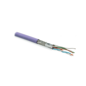 Кабель витая пара, экранированная S/FTP, категория 7 (600 MHz), 4 пары (26 AWG), многожильный (patch), LSZH, нг(С)-HF, фиолетовый (500 м)