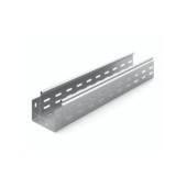 Металлический лоток перфорированный 100х80х3000, толщ. 1,0 мм, Сендзимир цинк