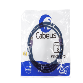 Патч-корд S/FTP, категория 8 (40G, 2000 MHz), 2xRJ45/8p8c, экранированный, синий, LSZH, 2 м