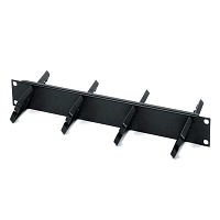 Кабельный организатор с пластиковыми кольцами, двухсторонний, 19", 2U