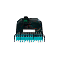 Кассета NIKOMAX волоконно-оптическая, для MTP/MPO кросса, 1 слот, многомодовая 50/125 мкм, стандарта OM3, 1x MTP/male - 12x LC/UPC, полярность А, прем