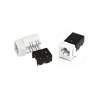 Вставка Keystone Jack RJ-45(8P8C), категория 6A, 110 IDC, заделка с помощью NE-TOOL, белая