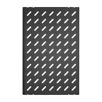 Полка стационарная TLK, Ш463хГ300мм, для шкафа глубиной 450мм, крепеж в комплекте, черная