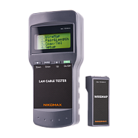 Кабельный тестер NIKOMAX с LCD дисплеем, UTP/STP, RJ45, с функцией измерения длины