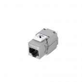 Вставка Keystone Jack RJ-45(8P8C), 180 градусов, категория 5e, экранированная, без инструмента Toolless, белая