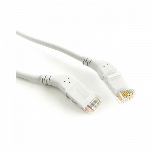 Hyperline PC-APM-UTP-RJ45/R45-RJ45/R45-C6-5M-LSZH-WH Патч-корд U/UTP угловой, правый 45°-правый 45°,