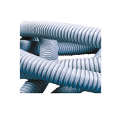 Труба ПВХ гибкая гофр. д.16мм, тяжёлая без протяжки, 100м, цвет серый