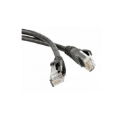 Патч-корд U/UTP, Cat.5е, LSZH, 1 м, черный