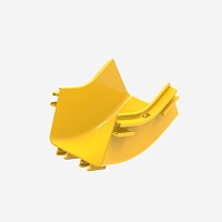 Угол 45° внутренний (вверх) для оптического лотка 120х100 мм