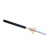 Кабель волоконно-оптический 9/125 одномодовый, 2 волокна, плотное буферное покрытие (tight buffer), внутренний/внешний, (-40C ~ +60), LSZH, черный