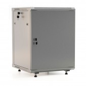 Шкаф настенный 19-дюймовый (19"), 22U, 1098x600х450мм, металлическая передняя дверь с замком, две боковые панели, с возможностью установки на ножки (в