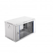 Шкаф  телекоммуникационный настенный разборный ЭКОНОМ 6U (600x350) дверь стекло