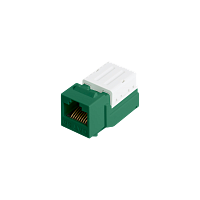 Модуль-вставка NIKOMAX типа Keystone, Кат.5е (Класс D), 100МГц, RJ45/8P8C, FT-TOOL/110/KRONE, T568A/B, неэкранированный, зеленый - гарантия: 5 лет рас