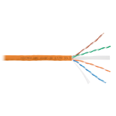 Кабель NIKOMAX U/UTP 4 пары, Кат.6a (Класс Eа), тест по ISO/IEC, 500МГц, одножильный, BC (чистая медь), 23AWG (0,57мм), полимерный материал нг(А)-HF, 